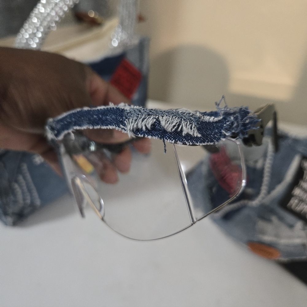 Denim Patchwork Bag and Cap Set NWT - image 9